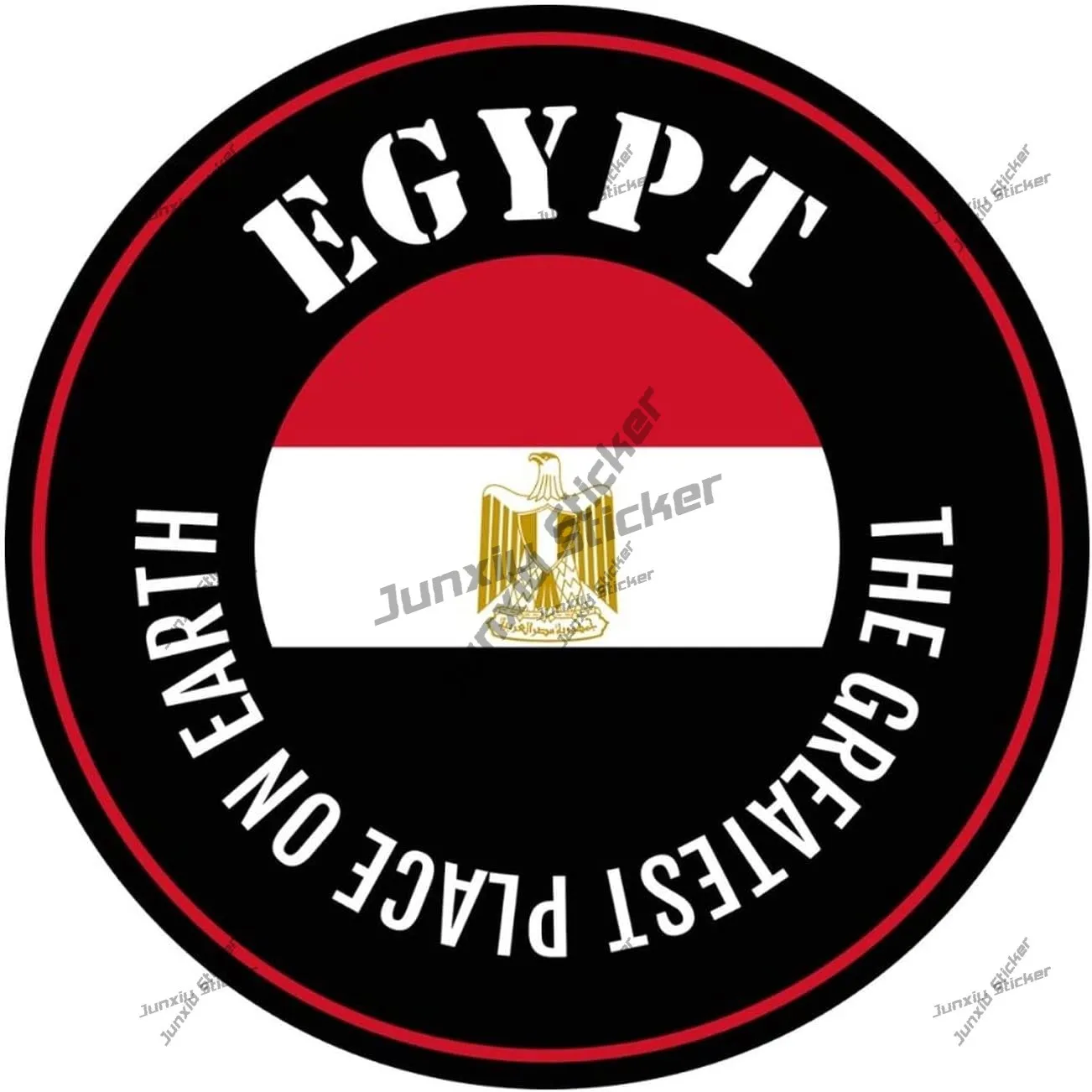 

Alexandria Egypt Vintage Travel Stamp Car Sticker The Mummy Monster Sphinx Of Egypt Decal Waterproof Exterior Accessories Scratc
