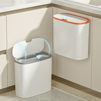 14L Smart Sensor Trash Can Wall Mounted Wastebasket Waterproof Narrow Seam Garbage Can Waste Paper Bucket Automatic Dustbin New