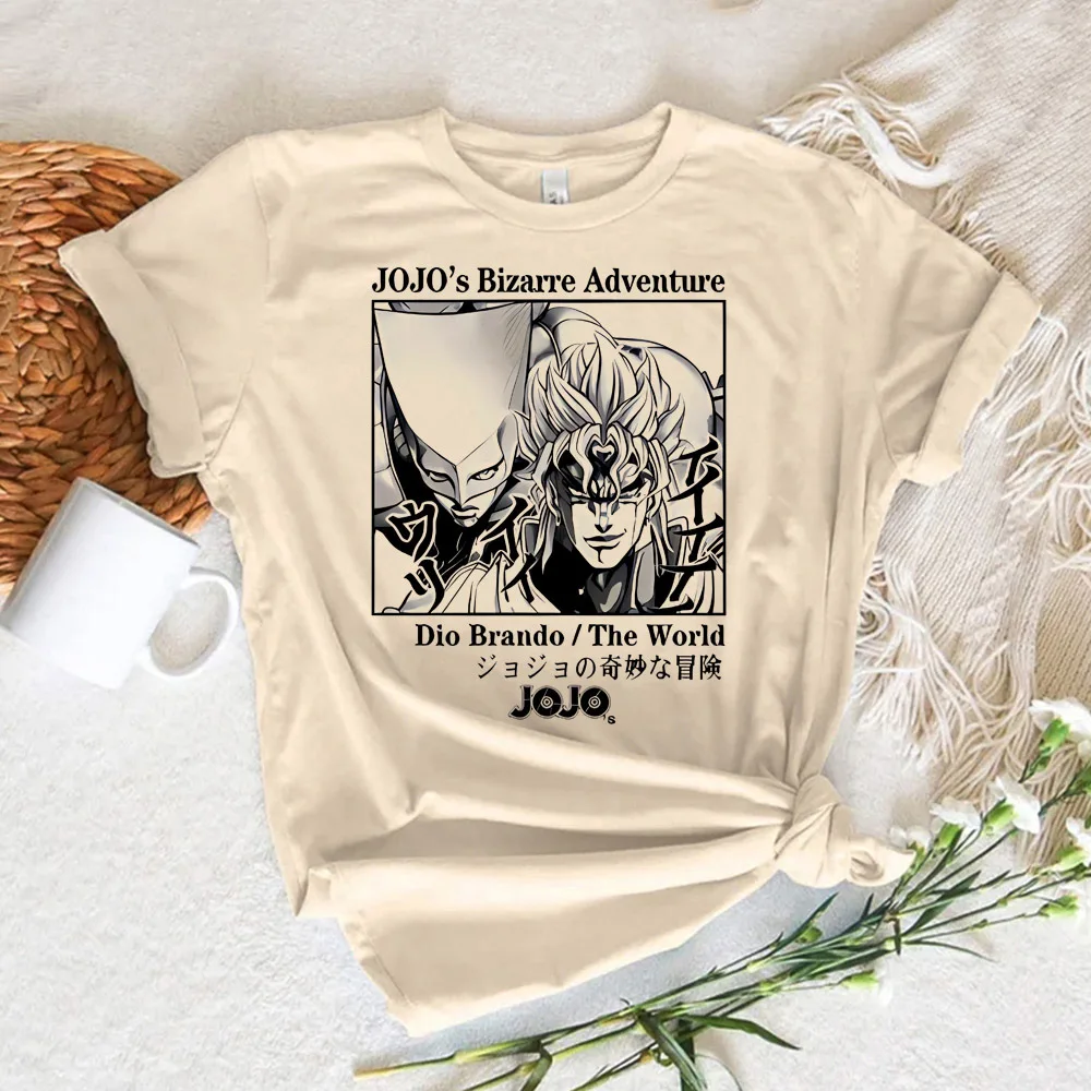 Jojo Bizarre Adventure female Classic graphic hip hop Breathable kawaii Grunge t-shirt Y2k hip hop Comfortable Breathable