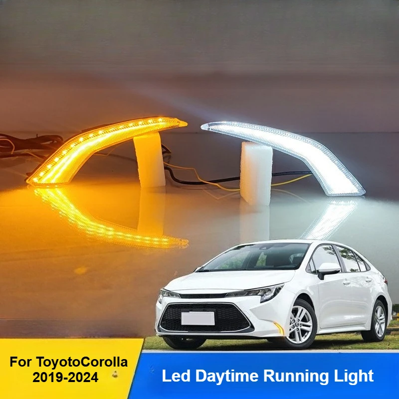 

Для Toyota Corolla 2019 2020 2021 2022 2023 2024 светодиодные дневные ходовые огни Dymanic указатель поворота DRL модификация освещения