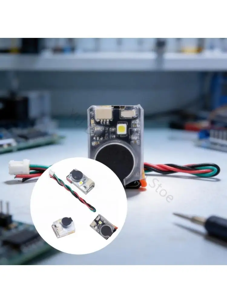 96BA Finder Buzzer with LED Locator Light, 3 Wire Flight Controller Alert Module for FPV Recovery and Low Light Search