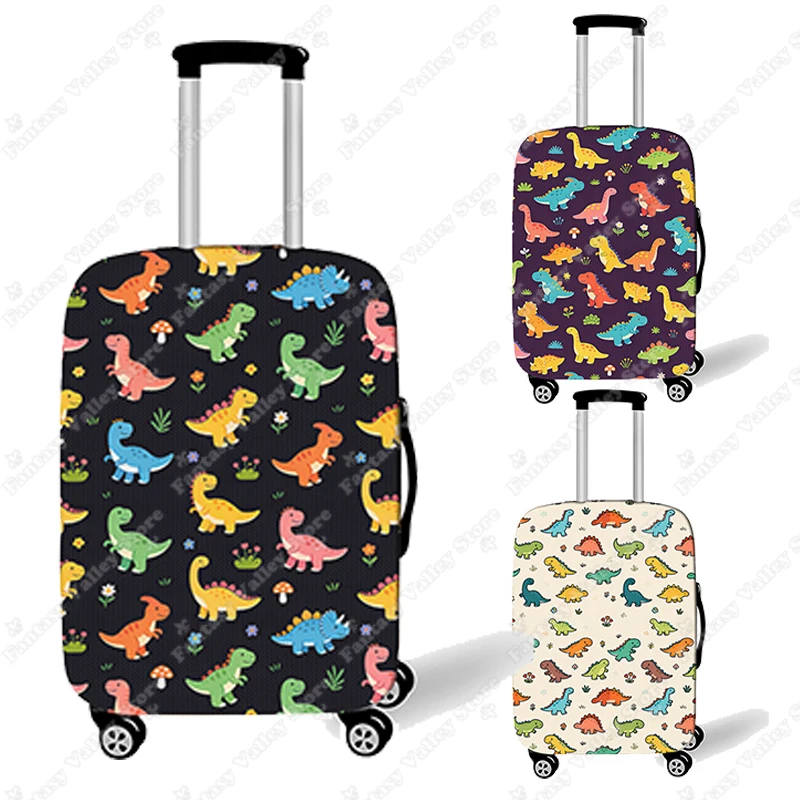 

18-30 Inches Cartoon Dinosaur Print Luggage Cover Travel Accessories Anti-dust Suitcase Covers Trolley Protective Suitcase Cover