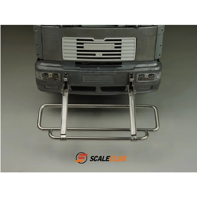 RC Scaleclub Modell für Tamiya 1/14 F2000 Auto Delong Truck Modell Spielzeug Metall Edelstahl Frontstoßstange Upgrade-Teile – Detail 4
