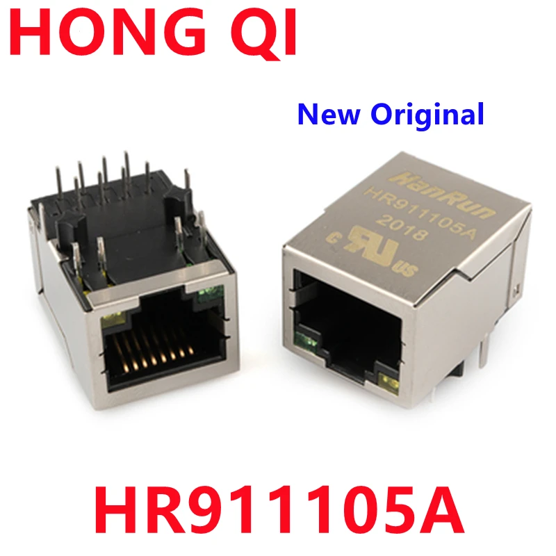 5Pcs Single Port RJ45 Connector HR911105 HR911105A New Original