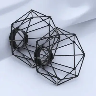 

2 шт. ретро-металлические абажуры в форме бриллианта, винтажные накладки на потолочные светильники для дома, офиса, гостиной