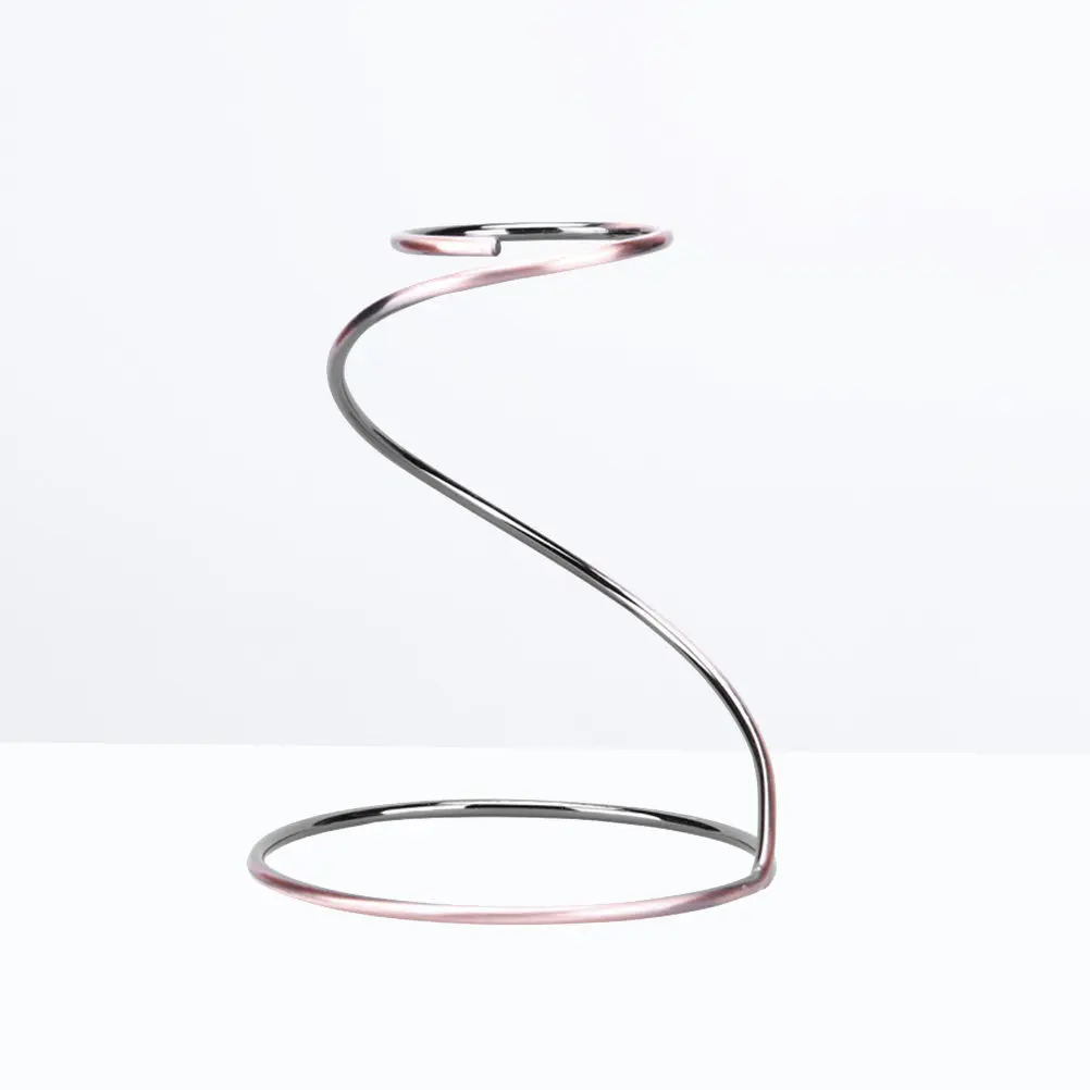 S-Shaped Iron Coffee Dripper Stand Filter Cup Holder Brass Finish Brewing Tool Elegant Lightweight Coffee