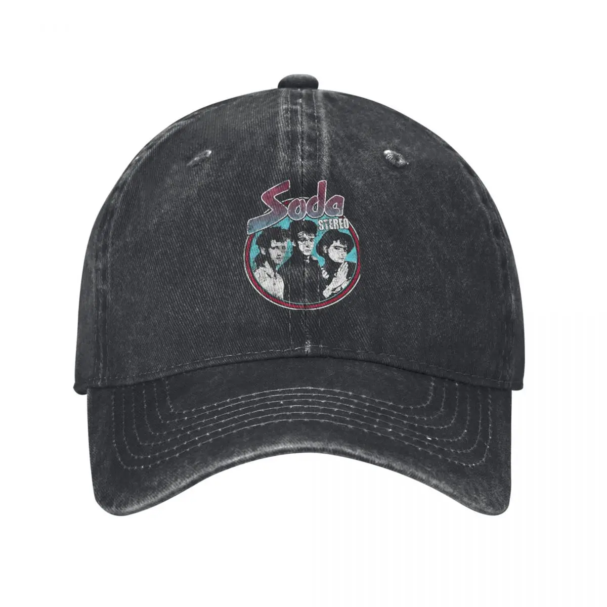 

Vintage Soda Stereo Band Rock Baseball Cap Unisex Distressed Cotton Snapback Hat Guitar Music Outdoor Unstructured Soft Hats Cap