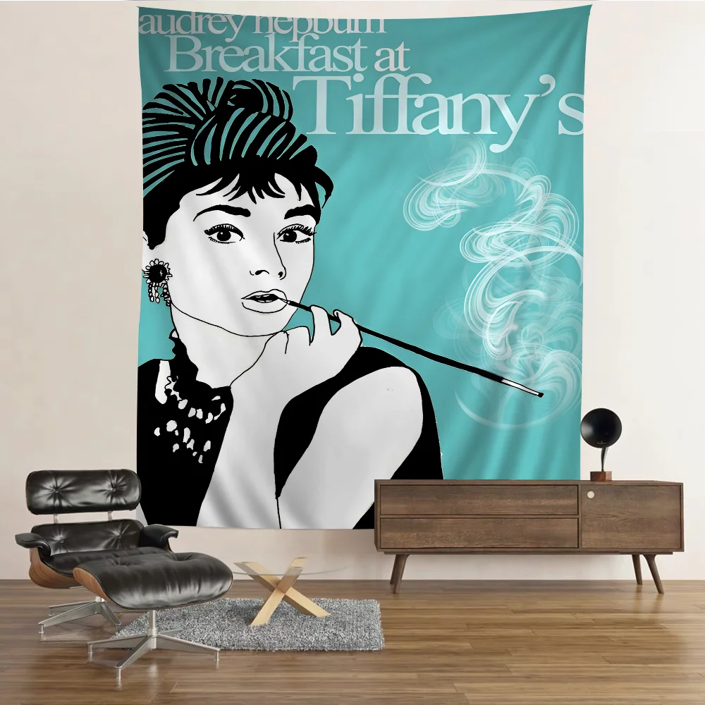 Breakfast At T-Tiffanys DIY Wall Tapestry Hippie Flower Wall Carpets Dorm Decor Wall Art Decor