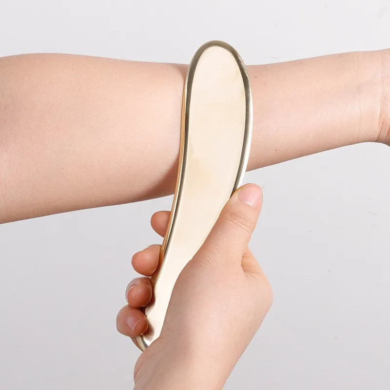 

Copper Guasha Massage Tool Scraping Face Neck Gua Sha Scraper Board For Paint Wrinkle Removal Gua Sha Facial Massager