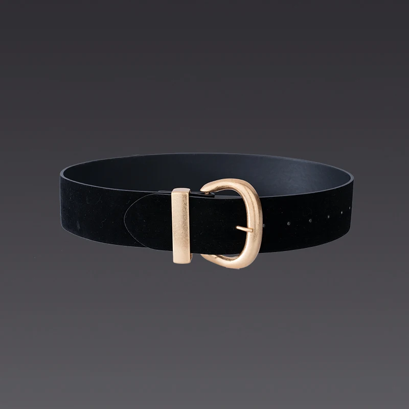 جلد للنساء الخصر نحيل فستان كاجوال أحزمة الخصر حزام المرأة حزام جلد فستان وجينز السيدات النحاس