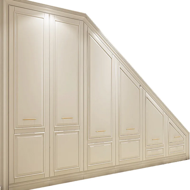 

Общий дизайн, индивидуальный американский шкаф, шкафчик для лестничной клетки, шкаф для обуви, шкаф для одежды на заказ, популярный новый белый