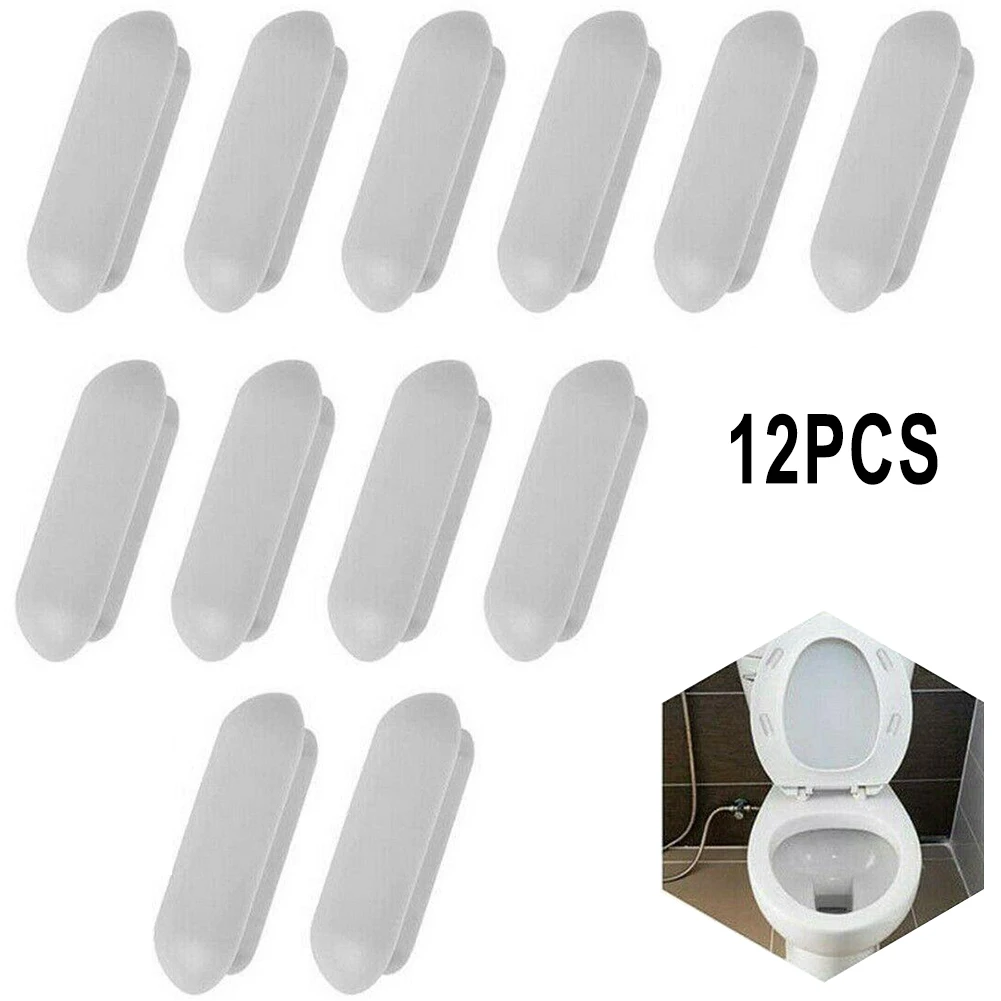 12 stuks toiletdekselkussen - toiletbrilkussen - pads hoes schokbestendige buffers bumpers badkameraccessoires onderdelen