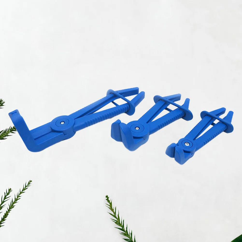 Pinze di intercettazione per tubi per auto da 3 pezzi Strumento di serraggio professionale blu per linee dei freni del carburante Riparazione del tubo del radiatore leggero