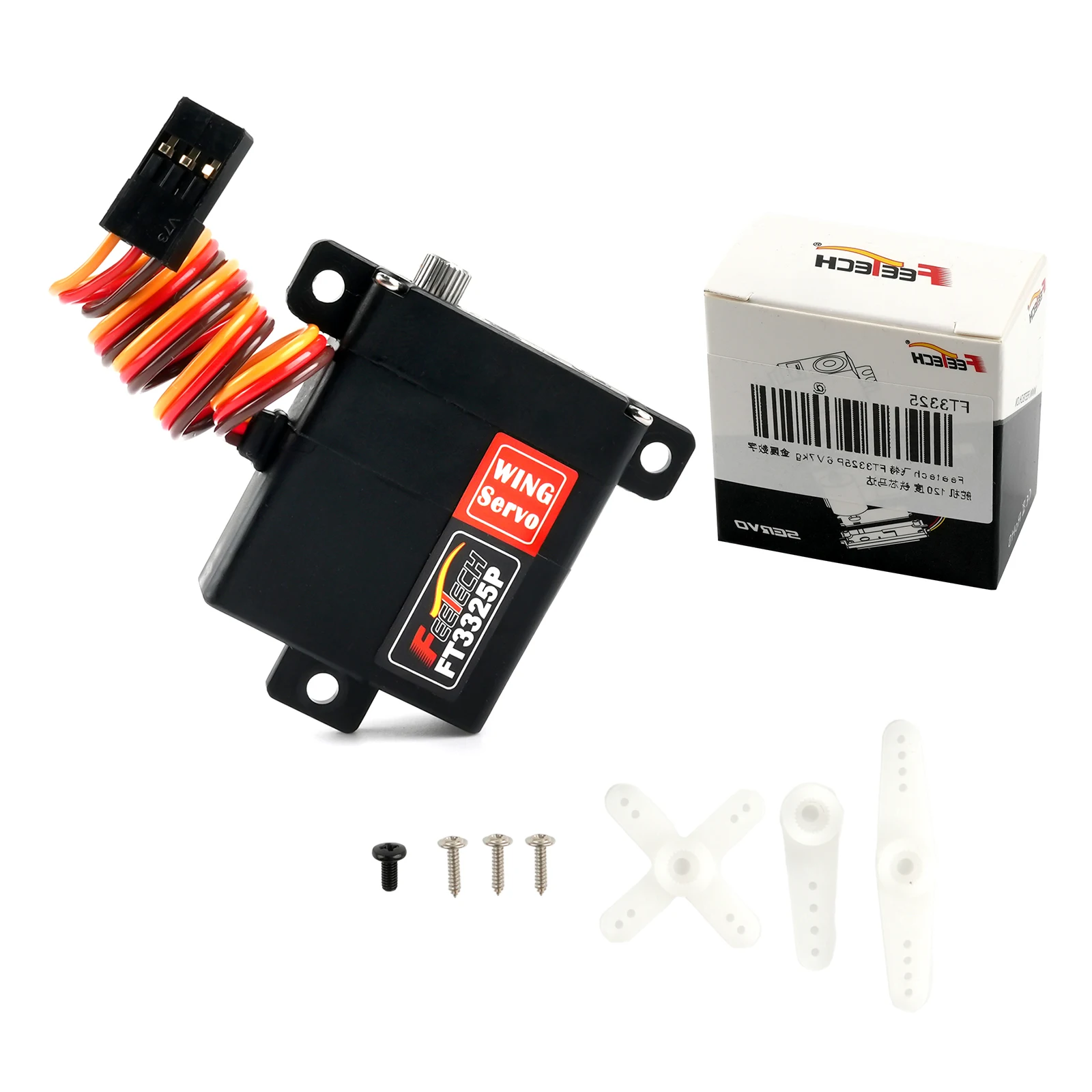 Feetech FT3325P RC Wing Servo 6kg Hoge snelheid digitale servo Metalen versnellingsbak Encoder voor vaste vleugel RC Drone Robot RC Afstandsbediening