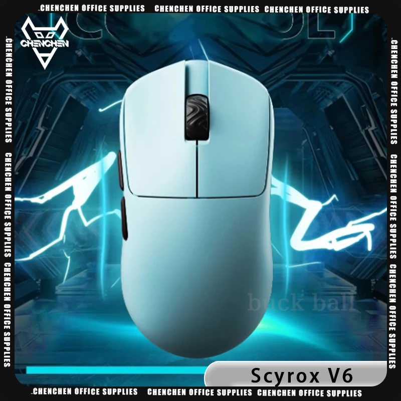 Scyrox V6 Mouse Low Latency Gaming Mice Lightweight Wireless Mouse Ergonomic Mouse Customized For Esports Gamer Pc Accessories