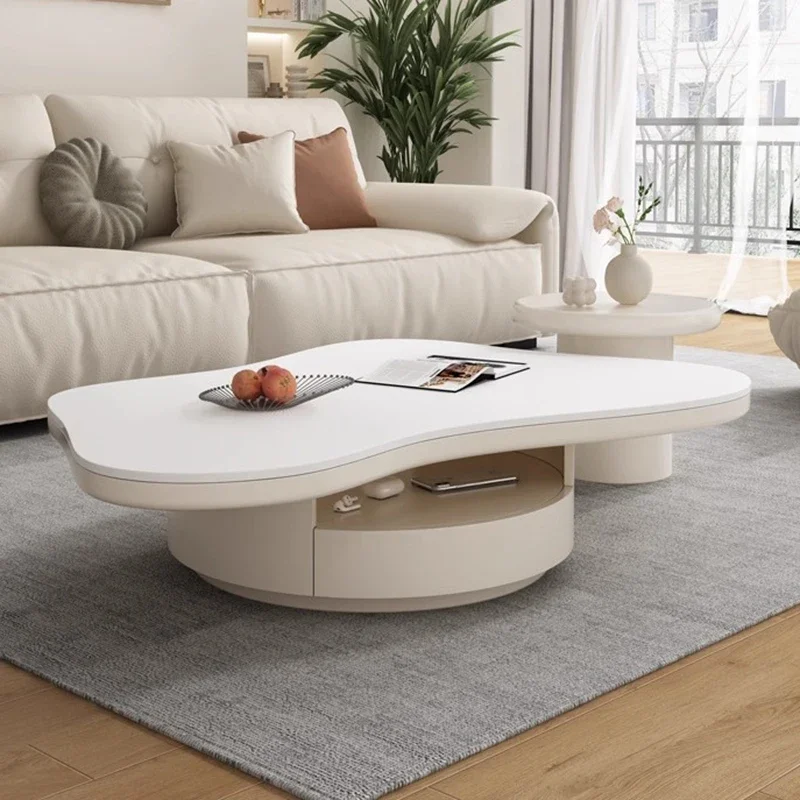 

Modern Simple Coffee Table Luxury Minimalist Unique White Coffee Table Design Vintage Mesas De Centro Para Sala Home Furniture