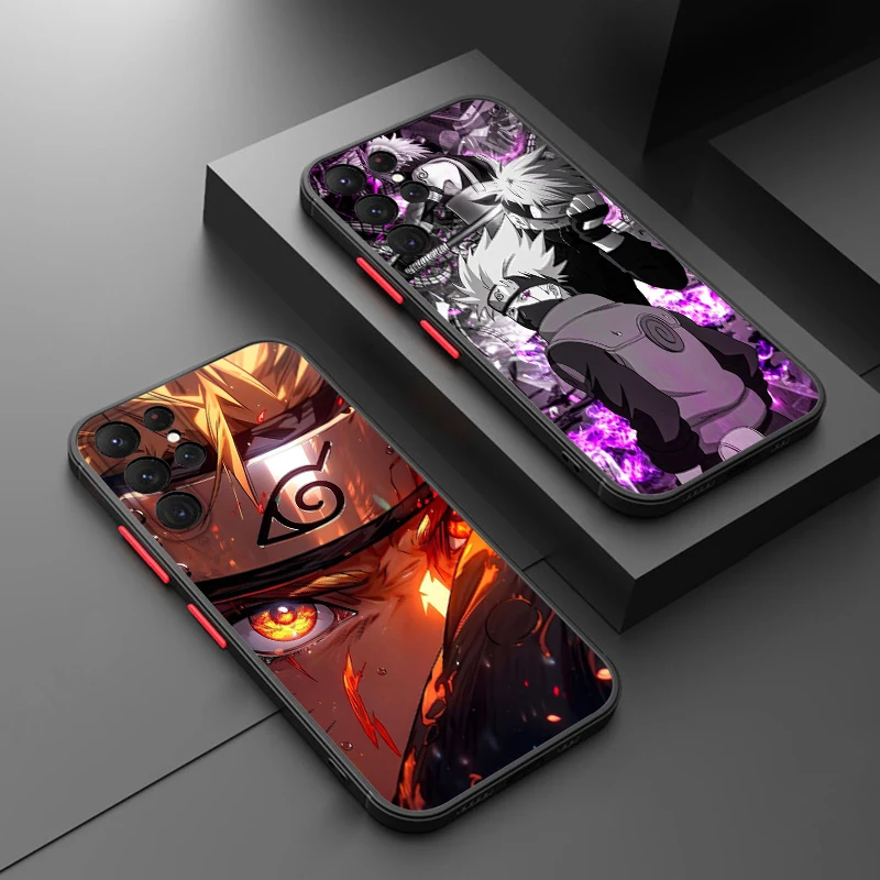 Nruto Itachi For Samsung Galaxy S24 S23 S22 S21 S20 S10 Note 20 10 FE Plus Ultra Lite Frosted Translucent Phone Case