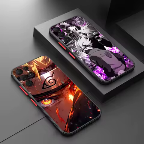 Nruto Itachi For Samsung Galaxy S24 S23 S22 S21 S20 S10 Note 20 10 FE Plus Ultra Lite Frosted Translucent Phone Case