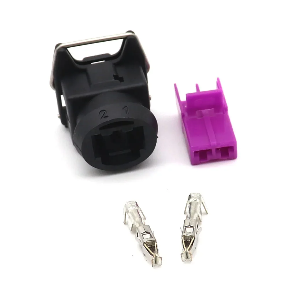 10/20/30/50 Sets TYCO/AMP 2 Way Female EV1 Connector Electrical Fuel Spray Nozzle Plug 282189-1/282762-1