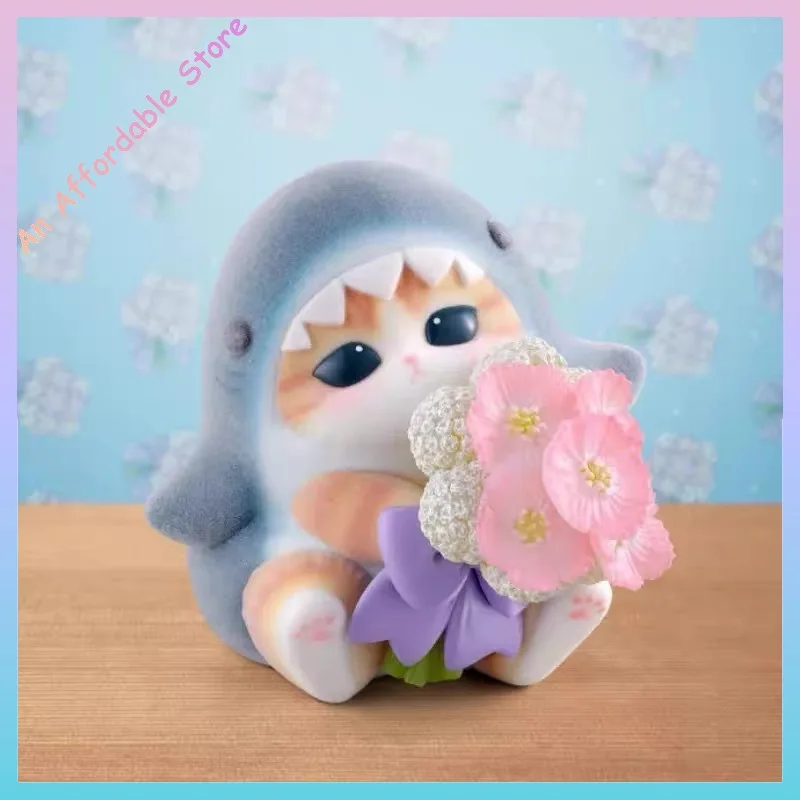Bandai Mofamofy Healing Cat Figurine - Cute Bee Cat & Shark Cat Display Models Collectible Toys And Hobbies Action Figures