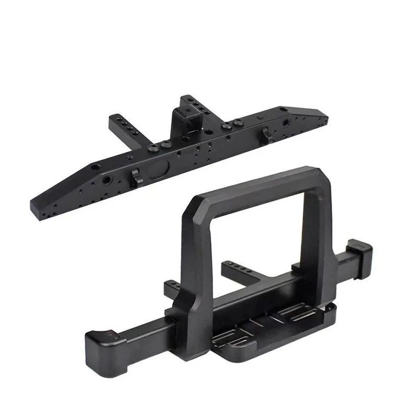 

RC Car Aluminum Bull Bar TRX4 Classic Front Rear Bumper with Winch Tow Hook Mount for 1/10 RC Crawler TRX-4 Defender Upgrade