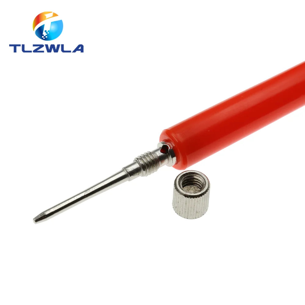 2PCS Insulated Test Meter Probe Insulated Test Probe Connector For Multimeter Stainless Steel Needle Test Leads Pin Needle 2.0mm