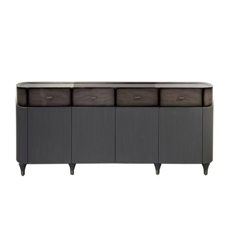 Italian light luxury high-end porch cabinet, living room storage, home door tree tumor paint dining side cabinet