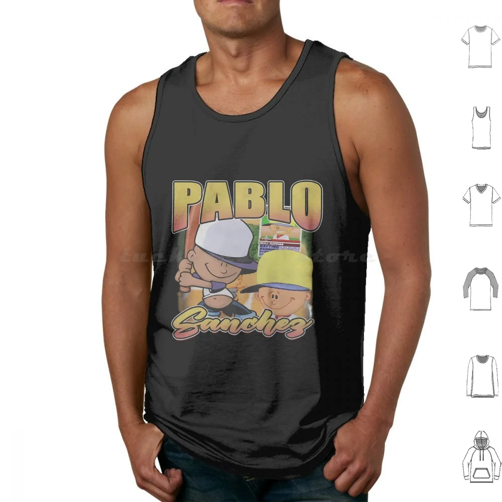 Pablo Sanchez Pablo Vintage Shirt Tank Tops Vest Sleeveless Sports Pablo Sanchez Goat Pete Wheeler Backyard Baseball The Pp