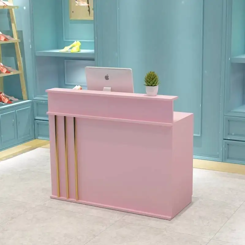 Banchi reception vintage di design Cassetti vintage Banchi reception classici di lusso Mobili reception moderni in legno bianco Mostrador