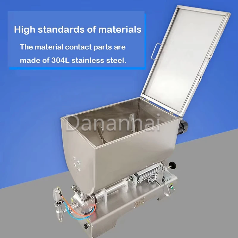 

Viscous Liquid Cream Semi-Automatic U-Shaped Hopper Paste Filling Machine With Mixing Heater, Durable And Durable