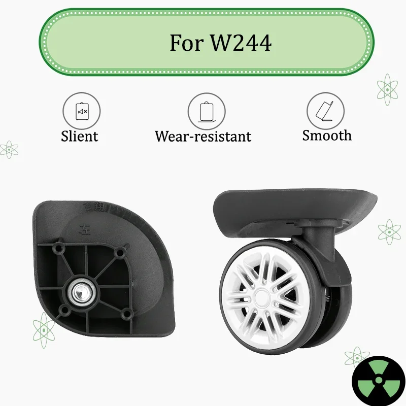 

For W244 Professional Luggage Wheel Replacement Kit - Silent Swivel Wheels + Luggage Wheel Repair Screwdriver