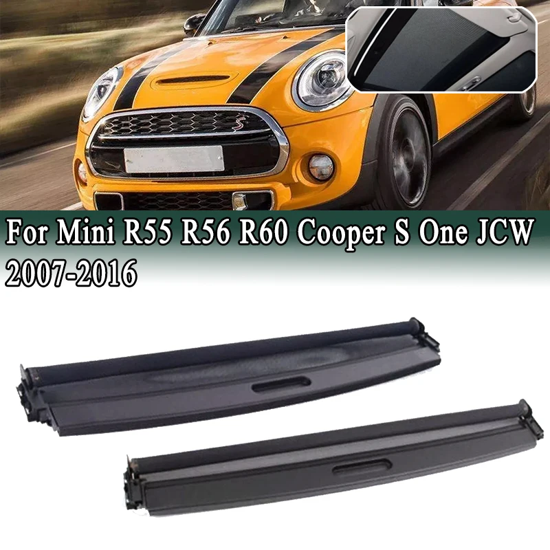 

2Pcs Front & Rear Sunroof Sunshade Cover Curtain Beige For Mini R55 R56 R60 Cooper S One JCW 2007-2016 54102757016 54102755849