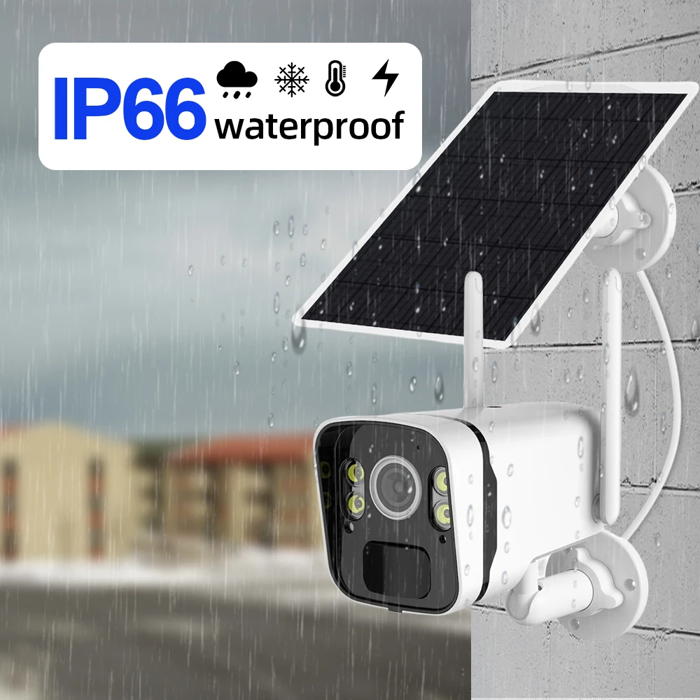 Imagem -05 - Kit Exterior sem Fio Nvr com Wi-fi Cctv Alimentado por Bateria Solar Vigilância por Vídeo Visão Noturna Colorida Sistema Nvr Áudio 4mp Canais 4mp