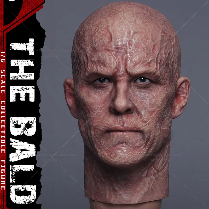 

In Stock PRESENT TOYS PT-SP88 1/6 Scale Antihero THE BALD Ryan Reynolds Deadpool Head Carving for 12in Male Action Figures Model