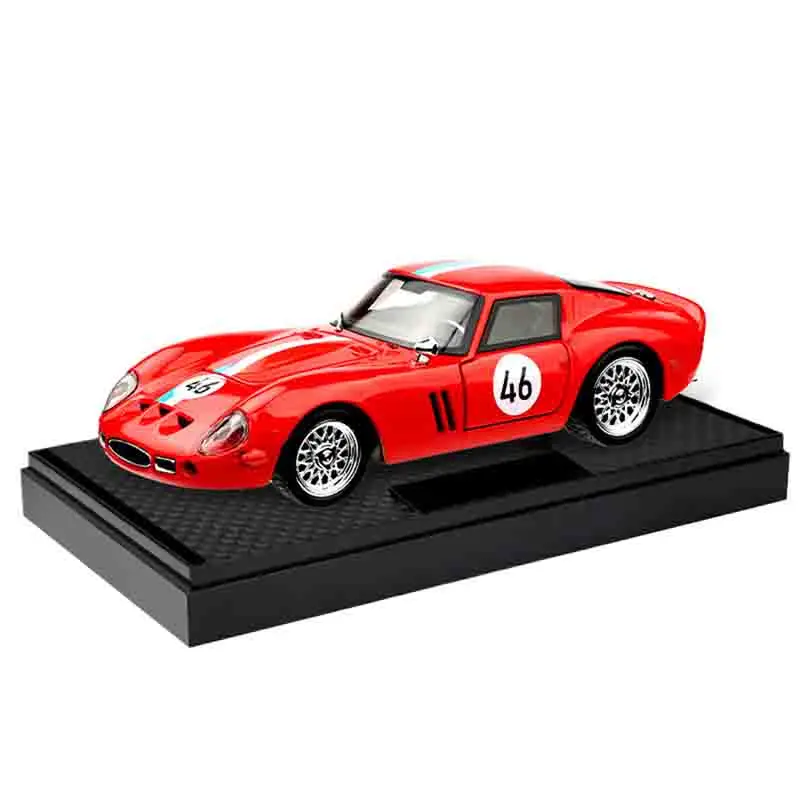 1:32 250 GTO Supercar alliage voiture modèle son et lumière retirer jouet pour enfants à collectionner cadeau d'anniversaire