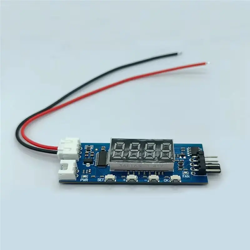 DC 12V 3A 4-Wire PWM Fan Speed Controller PWM Fan Temperature Control Governor For FPV Rcdrone Temperature/RPM Display