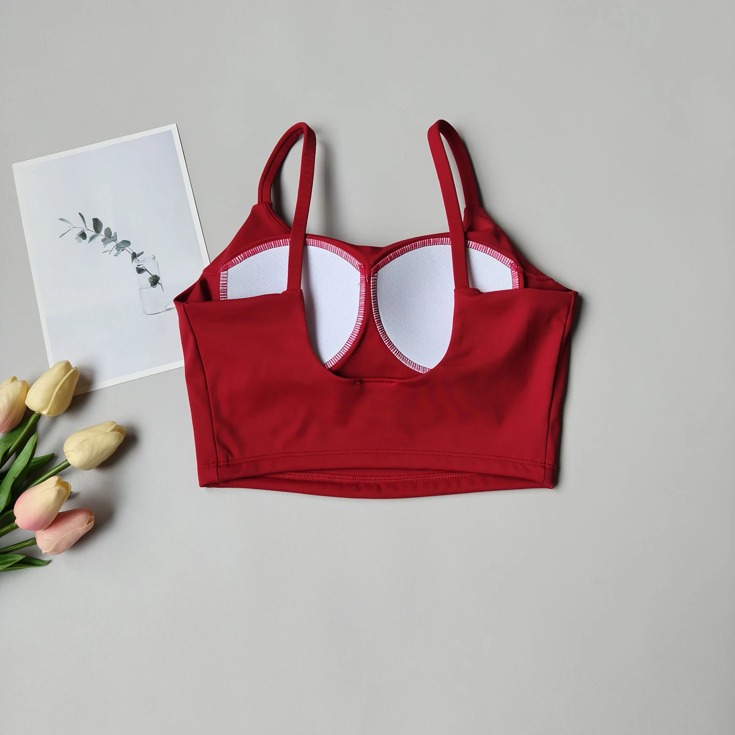 Alternative view of Sujetador deportivo transpirable para mujer, top deportivo, sujetador deportivo push-up, almohadilla fija, ropa interior de yoga, camisetas deportivas, chaleco para correr, ropa de gimnasio