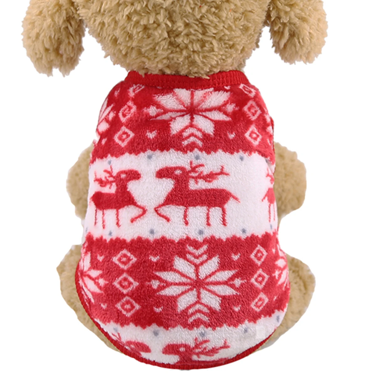 

Stylish Warm Winter Christmas Deer Design Party Clothes For Outdoor Walking Jogging Size Dog Jacket Cozy Durable