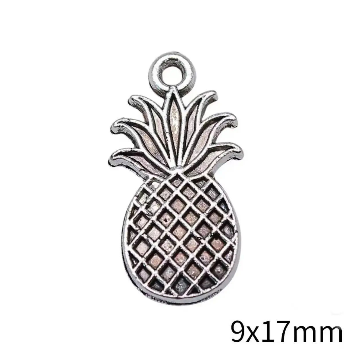

35pcs 9*17mm Alloy metal lovely pineapple pendants for jewelry findings HW2841