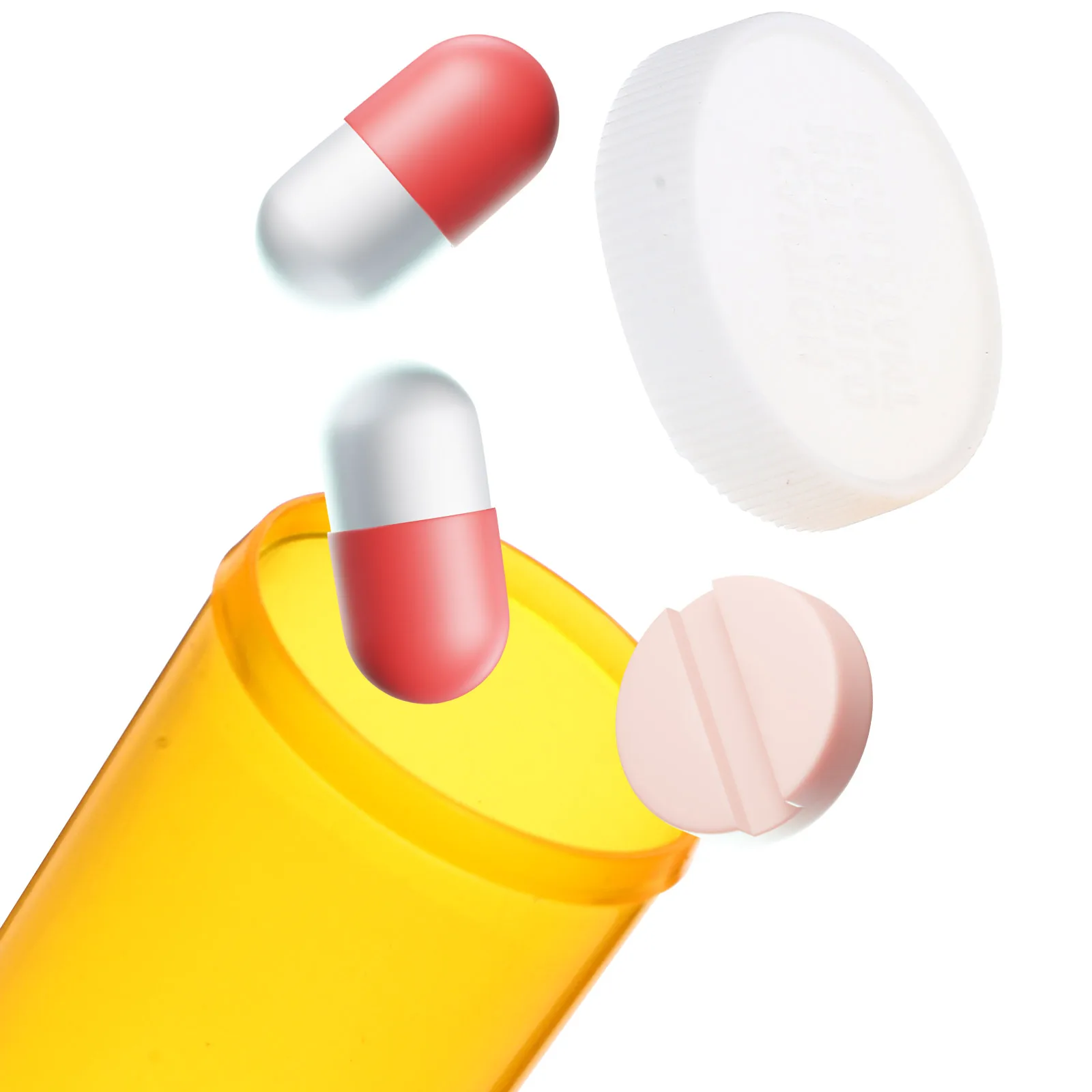 

25pcs Care Container Medicine Accessory Portable Medicine Bottle PP Small Lightweight Travel Emergency Storage