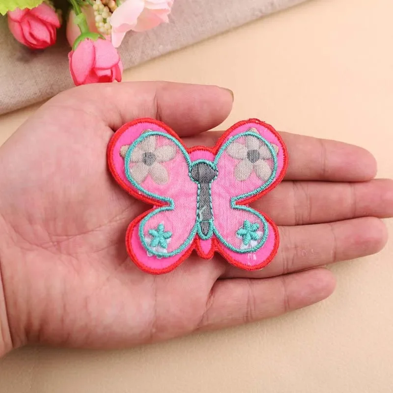 Cute DIY multi-class butterfly Iron On Patches For Clothing Embroidery Stripe On Clothes Cute DIY Sequin Applique Badge