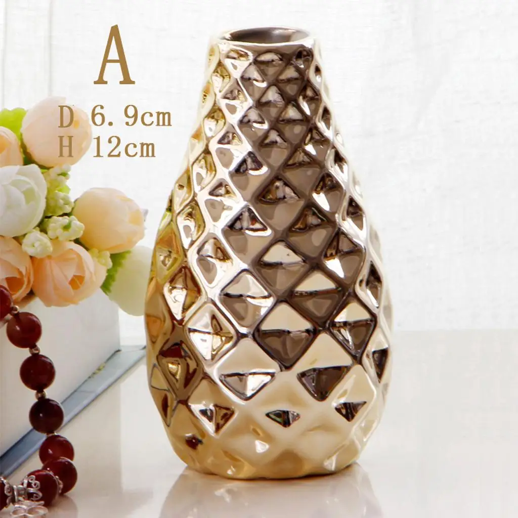 Flower Vase Birthday Gift Pot Decoration Room Decorative Ornament for Natural or