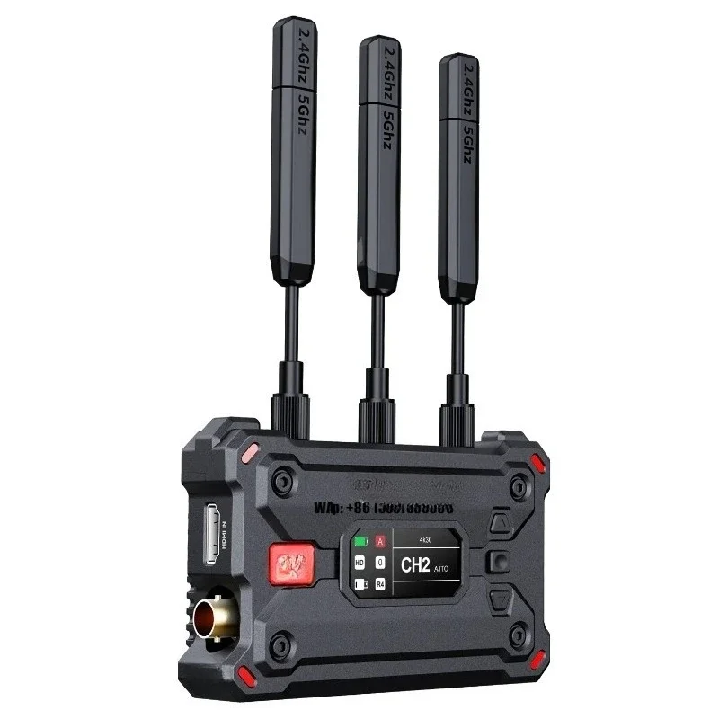 Wireless Video Transmitter HD-MI SDI 4K30/1080p60 1300ft Los Range 50ms Latency up to 4 Receiver