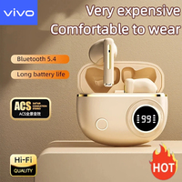 VIVO D338 TWS WirelessBluetooth Headset LED Binaural Waterproof Noise Reduction Earphone Sports Stereo Noise Canceling Headphone