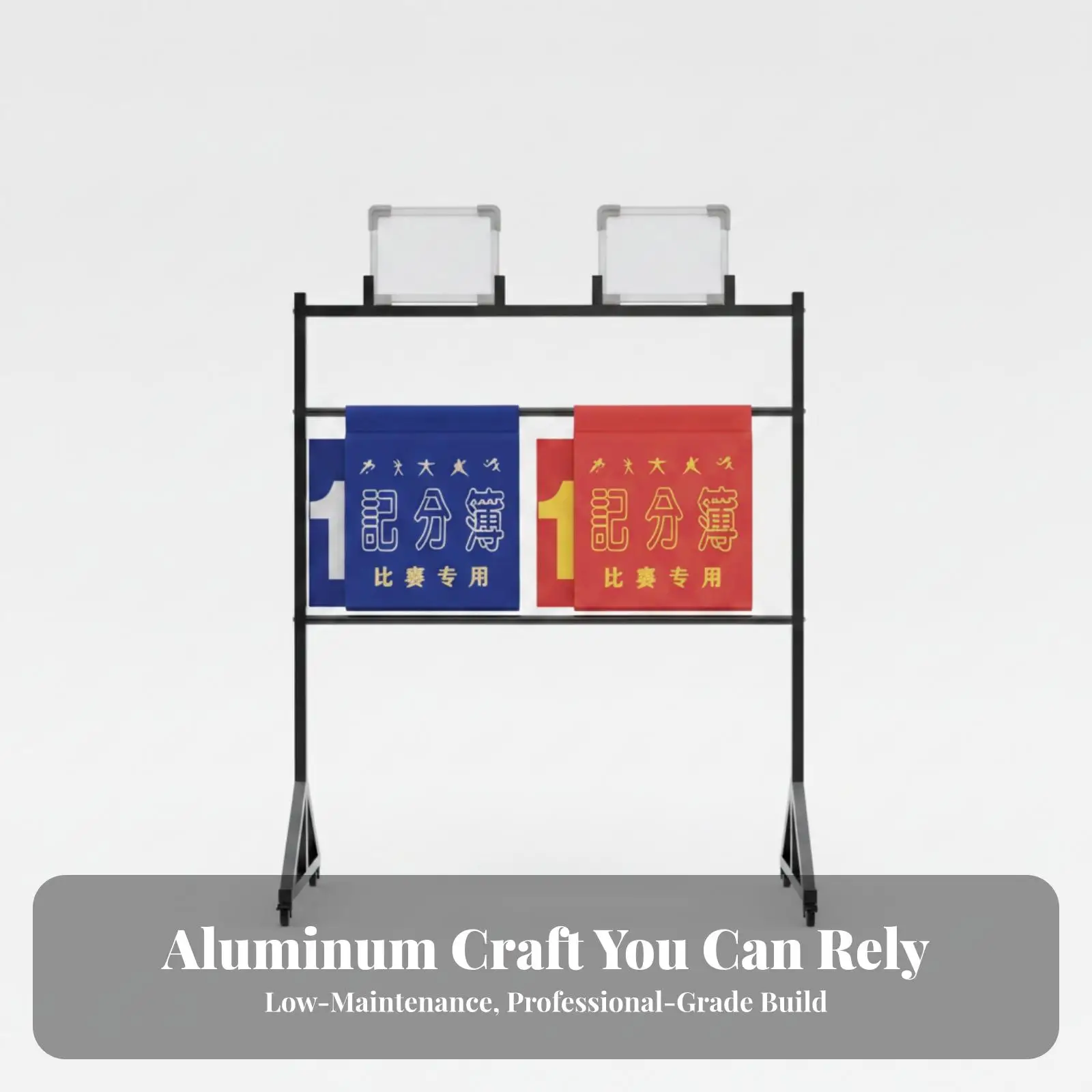 easy-move-scoreboard-cart-with-two-hanging-flip-boards-for-sports-events-outdoor-match-scoring-system