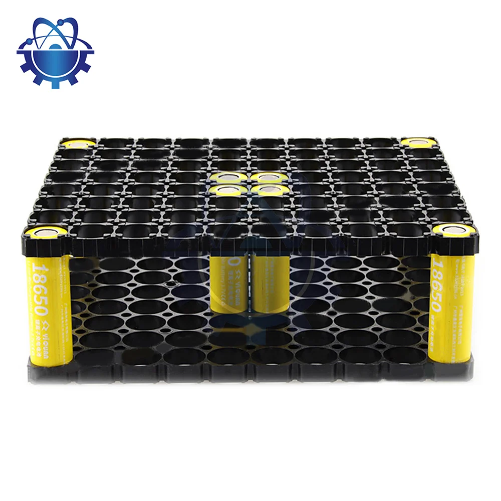 1pc 8x10 18.4mmHole Dia Battery Holder Cell 18650 batterie supporti distanziatori staffa di supporto in plastica radiante per pacco batteria fai da te