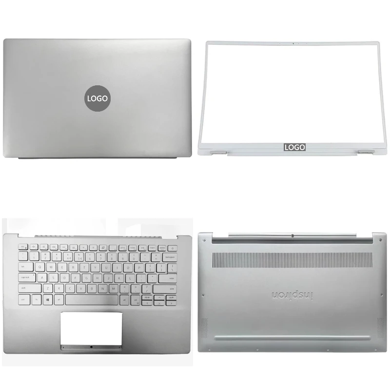 

New For Dell Inspiron 14 7000 7490 Laptop LCD Back Cover Front Bezel Upper Palmrest Bottom Base Case Keyboard Hinges