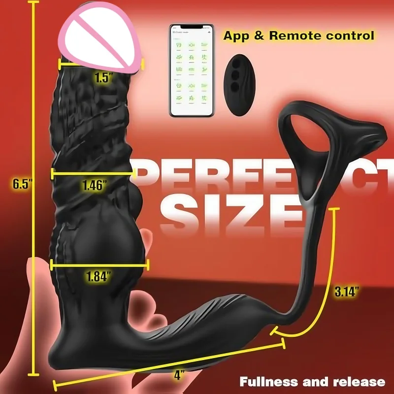 APP Control Thrusting Male Prostate Massager 6IN1 Anal Vibrator Butt Plug Anal Dildo Prostate Stimulator Adults Sex Toys For Men - Image 6