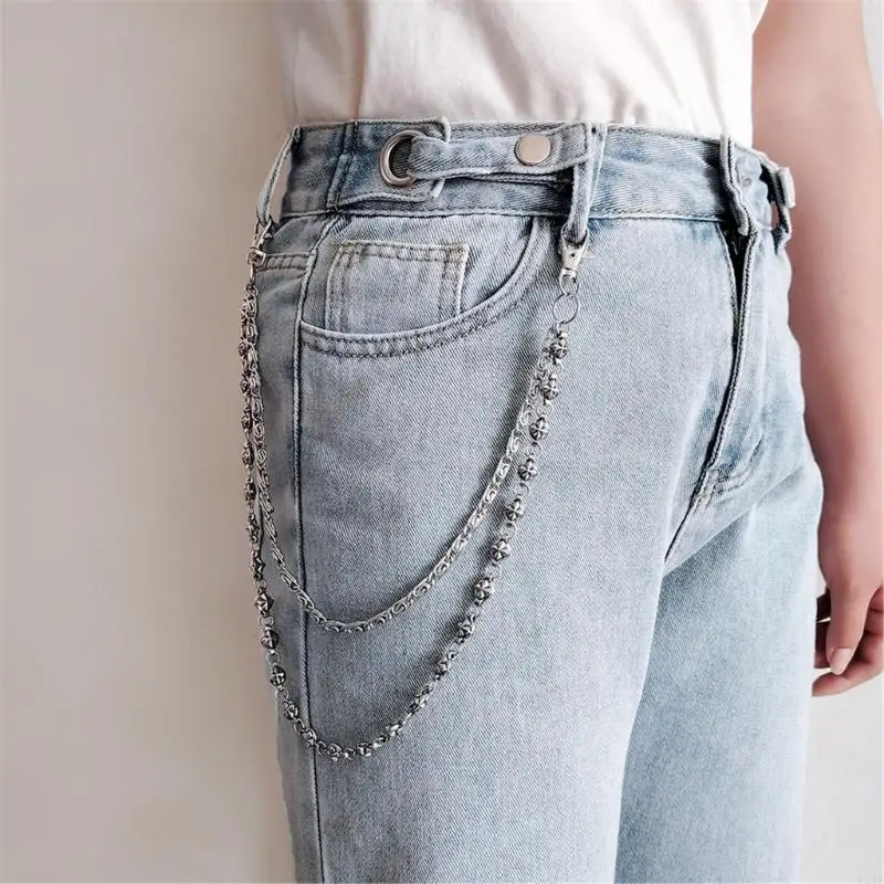 Customizable Punk Waist Chain for Jeans Hip Hop Streetwear Body Jewelry Accessory