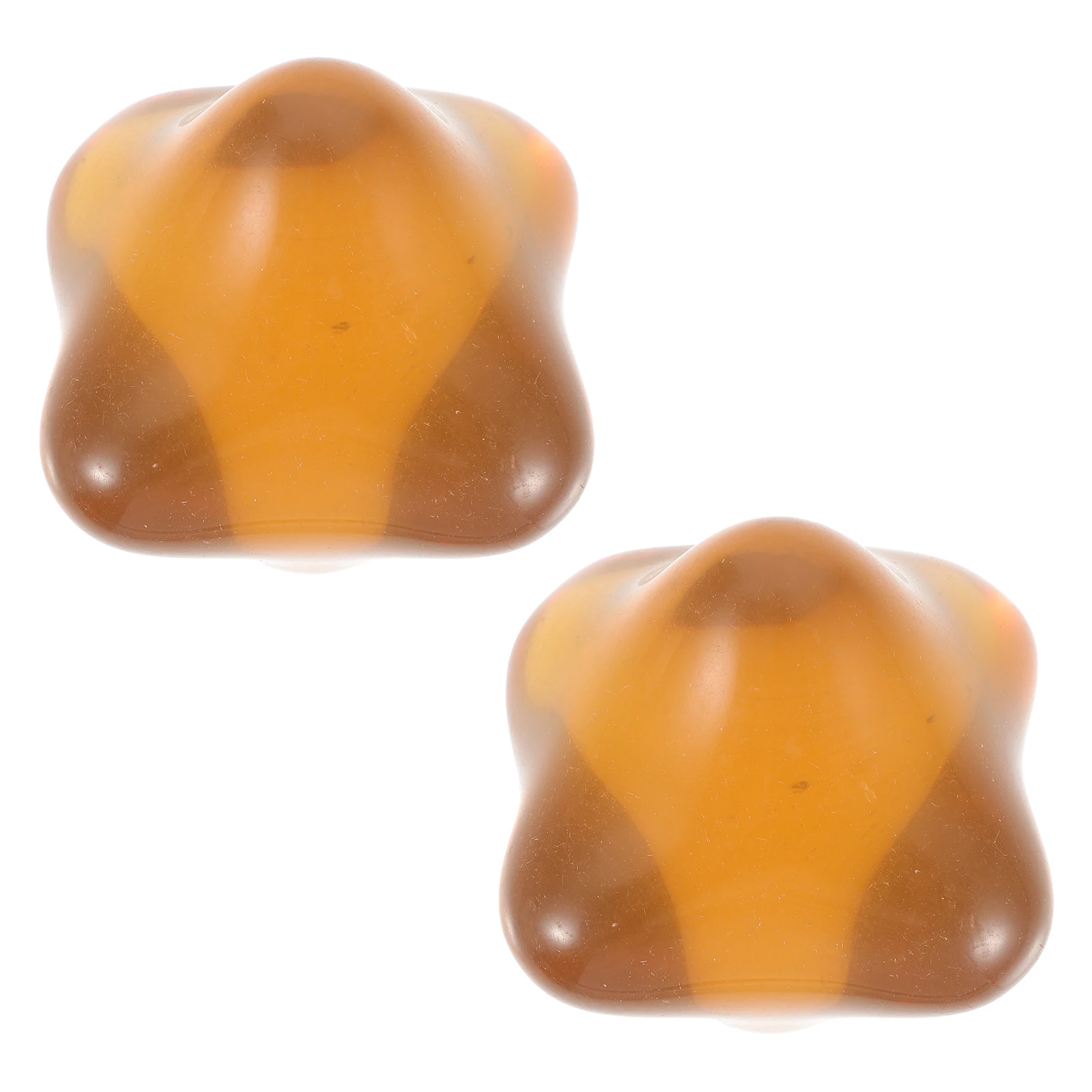 2 stücke Massage Bälle Hand Übung Werkzeuge Bienenwachs Material Braun Farbe Roller Spiky Therapie Fitness Palm Stimulierende Stress Relief